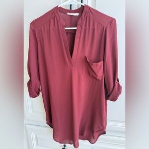 Lush Burgundy Blouse for Women